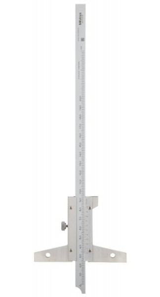 Mitutoyo 527-122 Vernier Depth Gauge, 0-200mm Range, 0.02mm Vernier Reading, 230g Mass