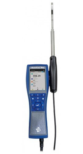 TSI VelociCalc Pro 9650 Multi-Function Ventilation Meter with Bluetooth/straight probe/ISO 17025 accreditation, 0 to 9999 ft/min, 14 to 140°F