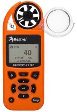 Kestrel 5500FWL Fire Weather Meter PRO with LiNK, safety orange