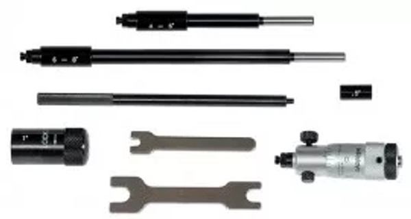 Mitutoyo 141-208 Inside Micrometer, Interchangeable Rod Type, 2-8In