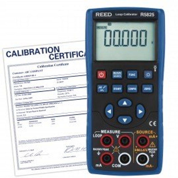 REED R5825-NIST Loop Calibrator, includes Traceable Calibration Certificate