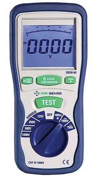 Digi-Sense WD-20250-60 Auto-Ranging Insulation Tester, 1,000kV