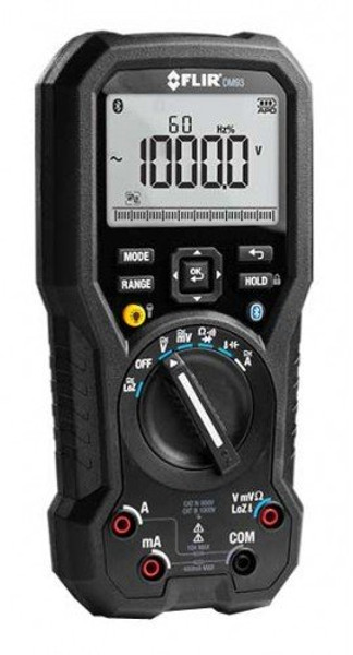 FLIR DM93-2-NIST Industrial TRMS Multimeter with VFD Mode, Bluetooth and NIST Certificate Calibration includes Traceable Calibration Certificate