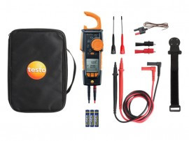 Testo 770-3 Premium True RMS AC/DC Clamp Meter Kit with Bluetooth<sup>®</sup>, 1000 V, 600 A