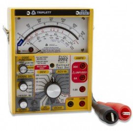 Triplett 2012-NIST Railroad Test Set with 100 and 200 Hz cab filters includes Traceable Calibration Certificate