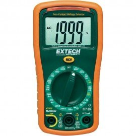 Extech EX310 Manual Ranging MultiMeter and Voltage Detector, 600V/10A