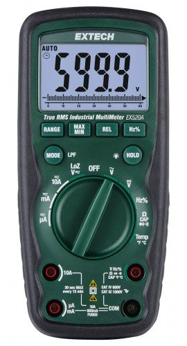 Extech EX5xxA Series Heavy Duty True RMS Multimeter, ±0.09%, 6000