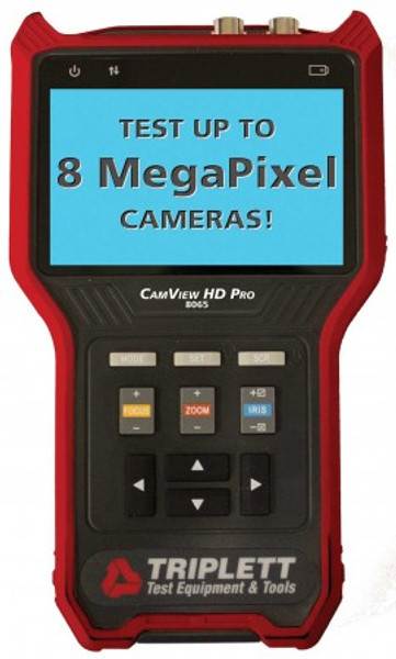 Triplett CamView HD Pro High-Definition Analog Security Camera Tester, Analog/AHD 2.0/HD-TVI 3.0/HD-CVI 3.0