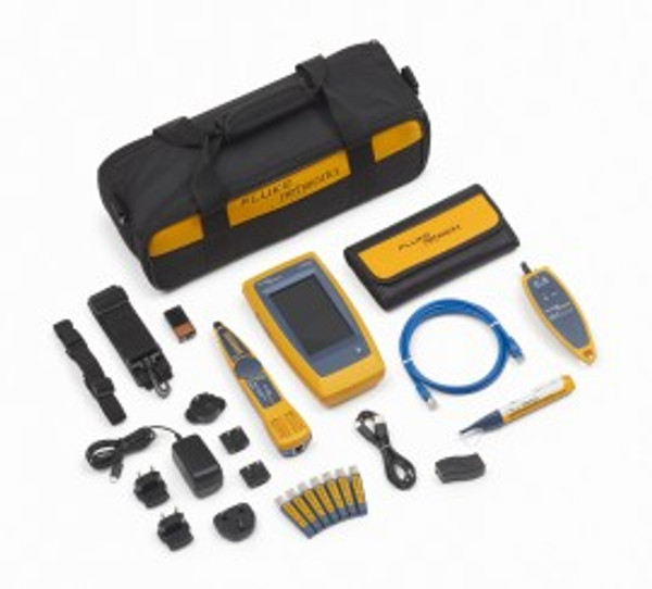 Fluke Networks LIQ-DUO-VFL-LFD LinkIQ Duo Cable, Network and Wi-Fi Tester Kit with VisiFault and FiberLert