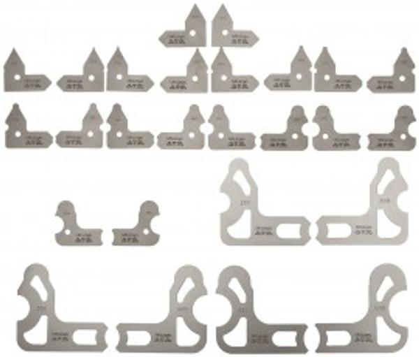 Mitutoyo 186-906 Radius Gauge Set, .010 To .500"