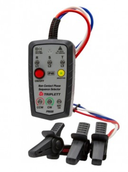 Triplett PR600 Non-Contact Phase Rotation Tester, 75 to 1000 VAC