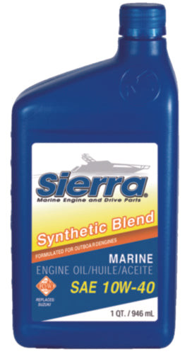 Sierra 18-9552-8 25W50 FCW 4-Cycle Outboard Synthetic Blend Oil, 1L