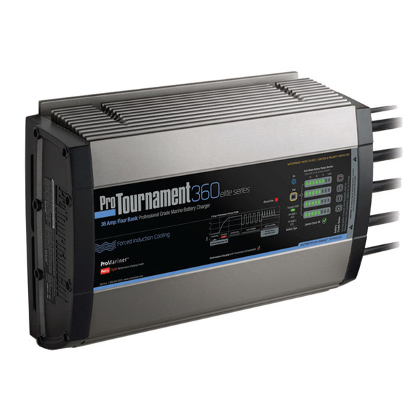 ProMariner ProTournament 360elite Quad Charger - 36 Amp, 4 Bank