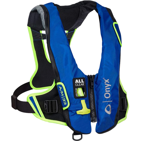Onyx Impulse A/M-33 All Clear® Auto/Manual Inflatable Life Jacket - Blue