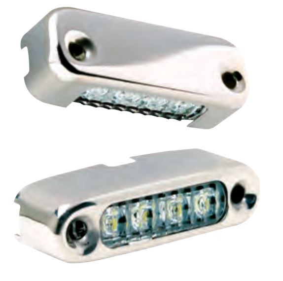 Attwood Blue LED Micro Light w/Stainless Steel Bezel & Vertical Mount