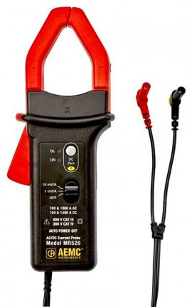 AEMC MR526 AC/DC Current Probe, 0.5 to 100 AAC, 150 ADC and 0.5 to 1000 AAC, 1400 ADC