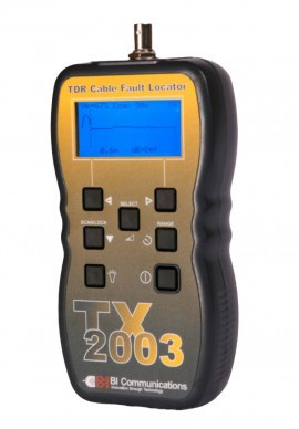 BI Communications TX2003 Handheld TDR Cable Fault Tester