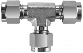 BI-Lok DTA Union Tee, ¼" A tube OD