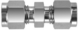 BI-Lok Series D DUA Union, ⅜" A tube OD, stainless steel