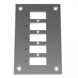 Digi-Sense 18527-43 Thermocouple Connector Mounting Panel, vertical, 5 circuits