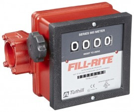 FILL-RITE 901CL Mechanical Flow Meter, 23 to 151 LPM, 1" ports