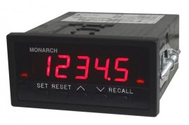 Monarch ACT-3X Panel Tachometer, 100 to 240 V AC 50/60 Hz, 0 to 5 V DC isolated