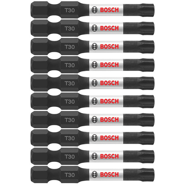 Bosch ITT302B 10 pc. Impact Tough 2 In. Torx #30 Power Bits (Bulk Pack)
