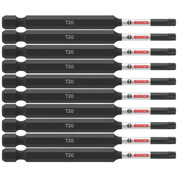 Bosch ITT2035B 10-Pc Impact Tough 3.5" Torx #20 Power Bits (Bulk Pack)