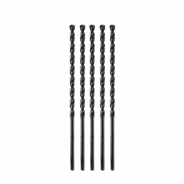 Bosch TC6005 5 Piece 3/16" x 5-1/2" Flat Shank Hex Masonry Drill Bits