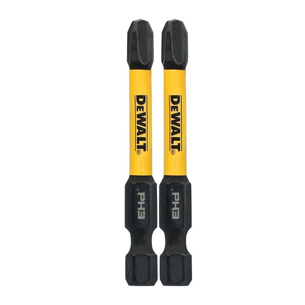 DeWalt DWAF2PH3IR2 ELITE SERIES PH3 Impact Driver Bits, 2.25 in. Length (2 Pack)