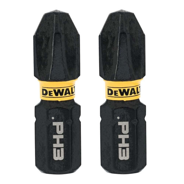 DeWalt DWAF1PH3IR2 ELITE SERIES PH3 Phillips Impact Driver Bits, 1 in. (2 Pack)