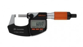 Mitutoyo 293-140-40 QuantuMike Micrometer, Digimatic, 0-25mm, IP65, 0.001mm, W/SPC