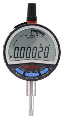Mitutoyo 543-702B-02 Series 543 High-Performance ABS Digimatic ID-C Indicator with flat back, 0.5"/12.7 mm, inch/metric