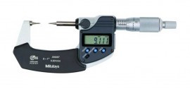 Mitutoyo 342-361-32 Digital Point Micrometer, 0 to 1" (0 to 25.4 mm), 30°