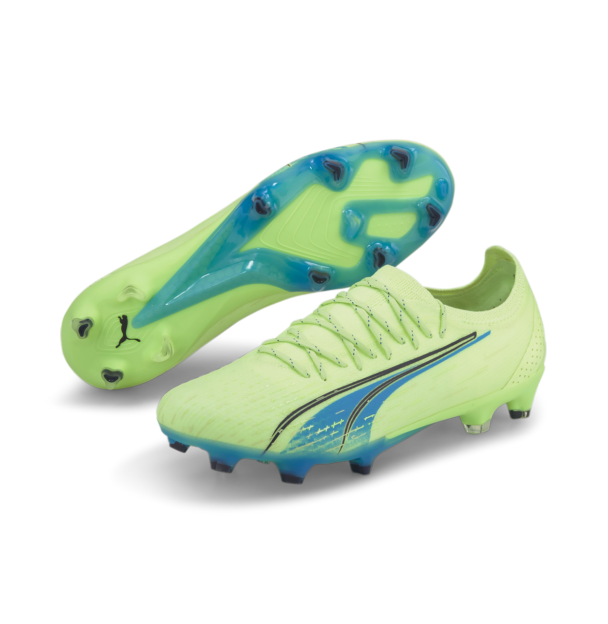 Lime green puma soccer cleats Clearance