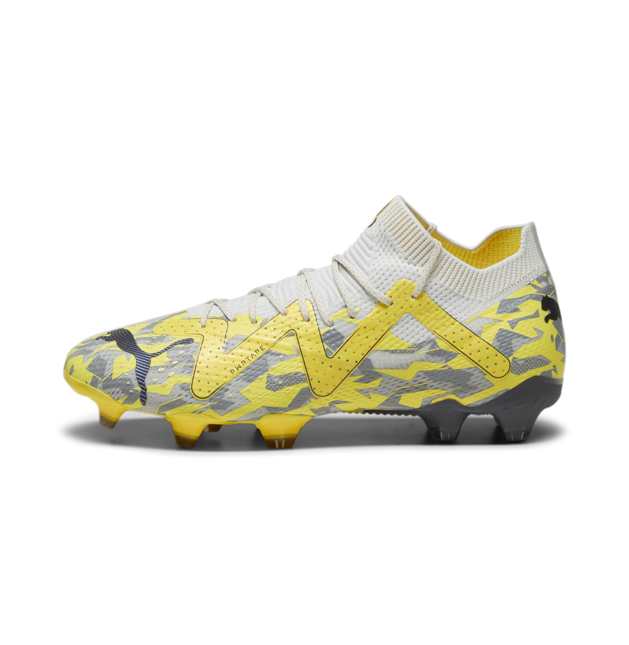 Puma Future Ultimate Firm Ground Soccer Cleats in Yellow Grey