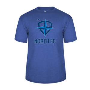 North Tri Blend Short Sleeve Shirt in Blue