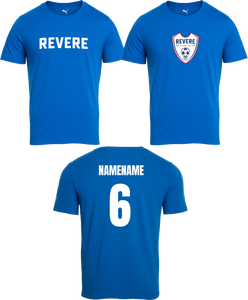 Revere Puma Tee in Blue with Logo