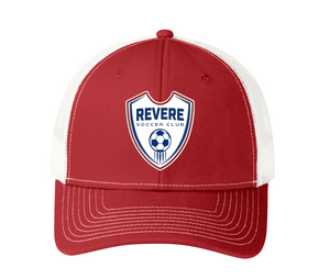Revere Snapback Trucker Hat Red / White OSFM