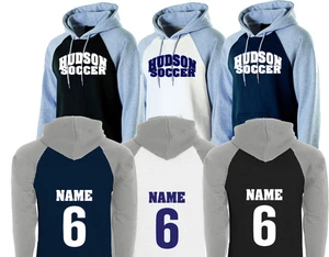 Hudson United Hoodie with "HUDSON SOCCER" logo with Back Name and Number