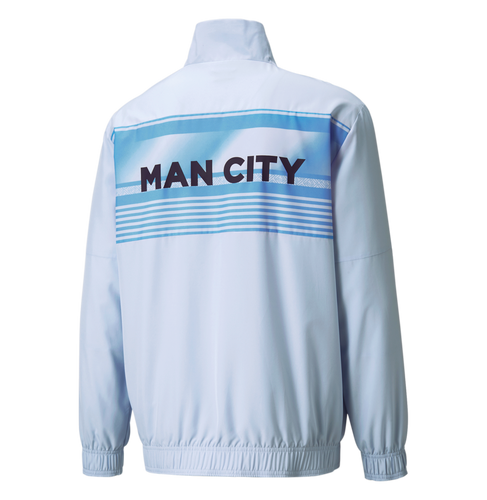 Puma Manchester City 2023 Anthem Light Blue Jacket, Men's, Small