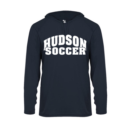 Hudson United B-Core ADULT L/S Hood Tee - NC Soccer Shop