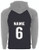 Hudson United Hoodie with "HUDSON" logo with Back Name and Number
