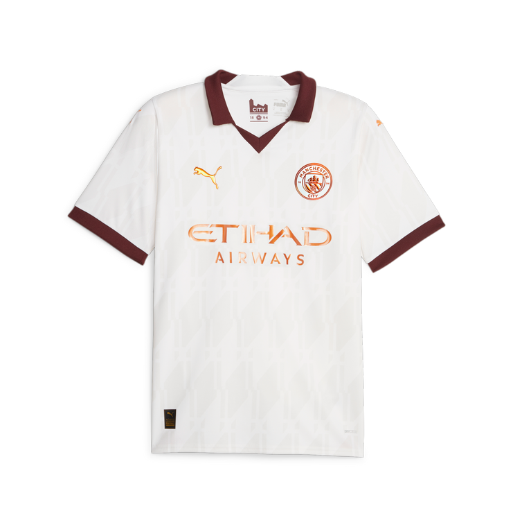 Manchester City Away Jersey 23-24 Adult White
