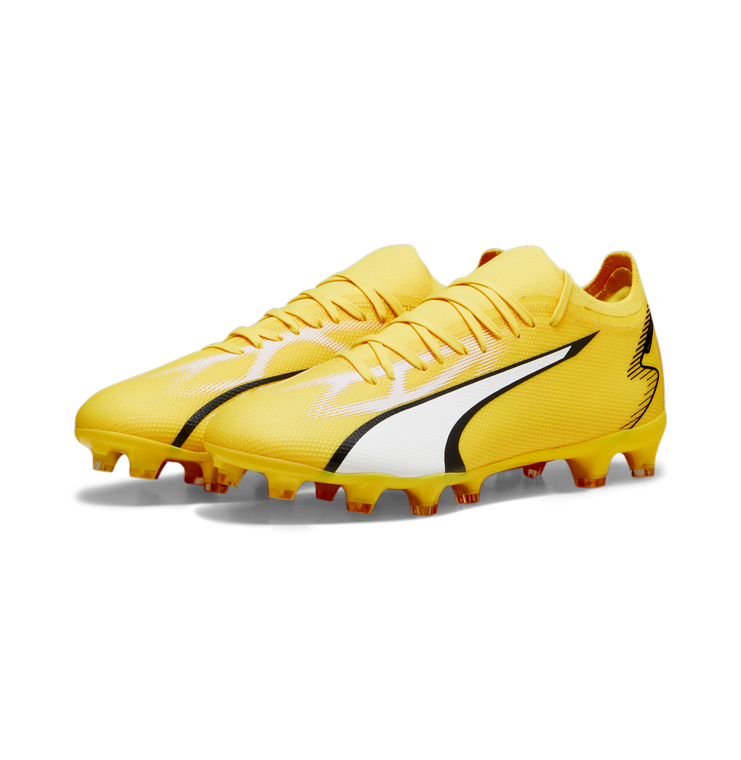 Puma Ultra Match Firm Ground Soccer Cleats Yellow