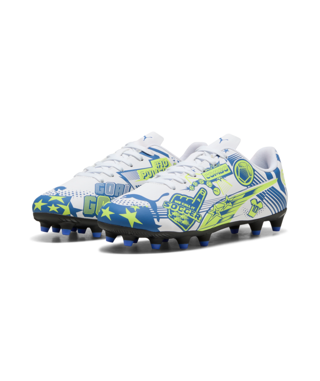 Puma Ultra CP (Christian Pulisic) Legacy Firm Ground Junior  white Blue