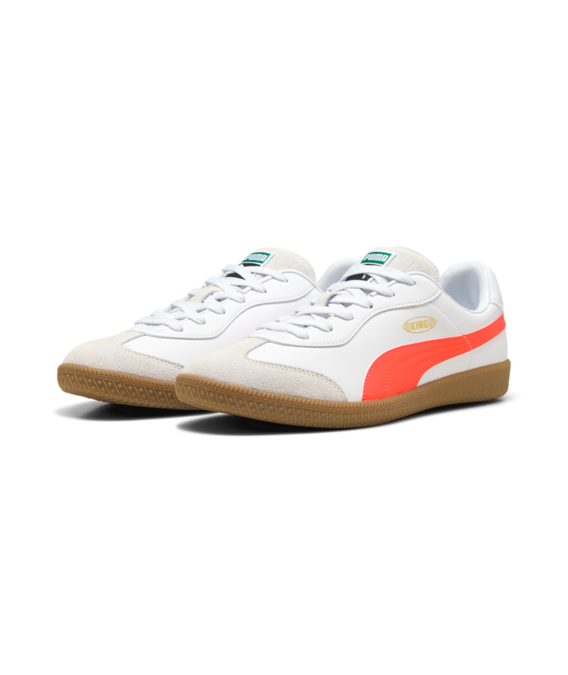 Puma King 21 Indoor white / orange
