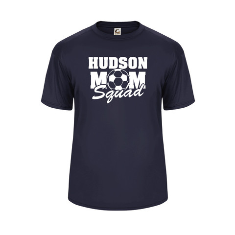 HUSC C2 Performance Tee with "Mom Squad" Logo