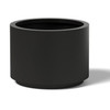 Round Aluminum Cylinder Planter- As shown Cylinder Planter in Red Powder Coated Aluminum.