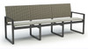 Homecrest Outdoor Allure Sling Sofa: As Shown Bossa Nova Sling Fabric Carbon Aluminum Frame